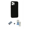 MARSİLYAN™- iPhone 12 Pro Max Kılıf Yadigar Yansıma Serisi - Şeffaf Royal Nano Ekran Koruyucu + Metal Kamera Lens Koruma Cam - KI