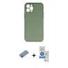 MARSİLYAN™- iPhone 12 Pro Max Kılıf Yadigar Yansıma Serisi - Şeffaf Royal Nano Ekran Koruyucu + Shine Kamera Lens Koruma Cam - PE