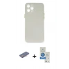 MARSİLYAN™- iPhone 12 Pro Max Kılıf Yadigar Yansıma Serisi - Şeffaf Royal Nano Ekran Koruyucu + Renkli Kamera Lens Koruma Cam - PE
