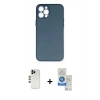 MARSİLYAN™- iPhone 12 Pro Max Kılıf Yadigar Yansıma Serisi - Şeffaf Royal Nano Ekran Koruyucu + Shine Kamera Lens - GD