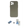 MARSİLYAN™- iPhone 12 Pro Max Kılıf Yadigar Yansıma Serisi - Şeffaf Royal Nano Ekran Koruyucu + Shine Kamera Lens Koruma Cam - GD