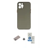MARSİLYAN™- iPhone 12 Pro Max Kılıf Yadigar Yansıma Serisi - Şeffaf Royal Nano Ekran Koruyucu + Shine Kamera Lens Koruma Cam - SABE