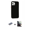 MARSİLYAN™- iPhone 12 Pro Max Kılıf Yadigar Yansıma Serisi - Şeffaf Temperli Cam Ekran Koruyucu + Renkli Kamera Lens Koruma Cam - SI