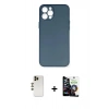 MARSİLYAN™- iPhone 12 Pro Max Kılıf Yadigar Yansıma Serisi - Şeffaf Temperli Cam Ekran Koruyucu + Shine Kamera Lens - GD