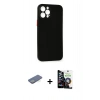 MARSİLYAN™- iPhone 12 Pro Max Kılıf Yadigar Yansıma Serisi - Şeffaf Temperli Cam Ekran Koruyucu + Renkli Kamera Lens Koruma Cam - YL