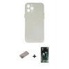 MARSİLYAN™- iPhone 12 Pro Max Kılıf Yadigar Yansıma Serisi - Siyah 360 Mat Full Body Arka Koruyucu + Shine Kamera Lens Koruma Cam - SABE