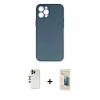 MARSİLYAN™- iPhone 12 Pro Max Kılıf Yadigar Yansıma Serisi - Siyah 6D Mat Seramik Hayalet Nano Ekran Koruyucu + Shine Kamera Lens - GD