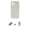 MARSİLYAN™- iPhone 12 Pro Max Kılıf Yadigar Yansıma Serisi - Siyah Joko Magic 5D Cam + Metal Kamera Lens Koruma Cam - GS