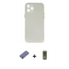 MARSİLYAN™- iPhone 12 Pro Max Kılıf Yadigar Yansıma Serisi - Siyah Joko Magic 5D Hayalet Cam + Metal Kamera Lens Koruma Cam - GD