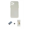 MARSİLYAN™- iPhone 12 Pro Max Kılıf Yadigar Yansıma Serisi - Siyah Mat Seramik Nano Ekran Koruyucu + Metal Kamera Lens Koruma Cam - KI