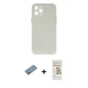 MARSİLYAN™- iPhone 12 Pro Max Kılıf Yadigar Yansıma Serisi - Siyah Mat Seramik Nano Ekran Koruyucu + Shine Kamera Lens Koruma Cam - GS