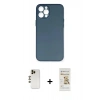 MARSİLYAN™- iPhone 12 Pro Max Kılıf Yadigar Yansıma Serisi - Siyah Mat Seramik Nano Ekran Koruyucu + Shine Kamera Lens - GD