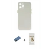 MARSİLYAN™- iPhone 12 Pro Max Kılıf Yadigar Yansıma Serisi - Siyah Mat Seramik Nano Ekran Koruyucu + Shine Kamera Lens Koruma Cam - GD