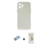 MARSİLYAN™- iPhone 12 Pro Max Kılıf Yadigar Yansıma Serisi - Siyah Mat Seramik Nano Ekran Koruyucu + Shine Kamera Lens Koruma Cam - MI
