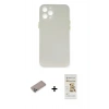 MARSİLYAN™- iPhone 12 Pro Max Kılıf Yadigar Yansıma Serisi - Siyah Mat Seramik Nano Ekran Koruyucu + Shine Kamera Lens Koruma Cam - SABE