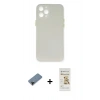 MARSİLYAN™- iPhone 12 Pro Max Kılıf Yadigar Yansıma Serisi - Siyah Mat Seramik Nano Ekran Koruyucu + Shine Kamera Lens Koruma Cam - SH