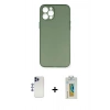 MARSİLYAN™- iPhone 12 Pro Max Kılıf Yadigar Yansıma Serisi - Siyah Polymer Nano Ekran Koruyucu + Shine Kamera Lens - LT
