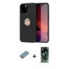MARSİLYAN™- iPhone 12 Pro Max Kılıf Yankı Form Prime - Şeffaf 360 Full Body Arka Koruyucu + Shine Kamera Lens Koruma Cam - GI