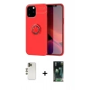 MARSİLYAN™- iPhone 12 Pro Max Kılıf Yankı Form Prime - Şeffaf 360 Full Body Arka Koruyucu + Shine Kamera Lens - GD