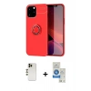MARSİLYAN™- iPhone 12 Pro Max Kılıf Yankı Form Prime - Şeffaf Royal Nano Ekran Koruyucu + Shine Kamera Lens - GD