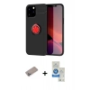 MARSİLYAN™- iPhone 12 Pro Max Kılıf Yankı Form Prime - Şeffaf Royal Nano Ekran Koruyucu + Shine Kamera Lens Koruma Cam - SABE