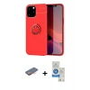 MARSİLYAN™- iPhone 12 Pro Max Kılıf Yankı Form Prime - Şeffaf Royal Nano Ekran Koruyucu + Renkli Kamera Lens Koruma Cam - TU