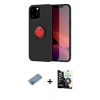 MARSİLYAN™- iPhone 12 Pro Max Kılıf Yankı Form Prime - Şeffaf Temperli Cam Ekran Koruyucu + Shine Kamera Lens Koruma Cam - PE
