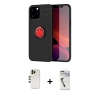 MARSİLYAN™- iPhone 12 Pro Max Kılıf Yankı Form Prime - Şeffaf Uv Polymer Nano Ekran Koruyucu + Shine Kamera Lens - GD