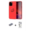MARSİLYAN™- iPhone 12 Pro Max Kılıf Yankı Form Prime - Şeffaf Uv Polymer Nano Ekran Koruyucu + Renkli Kamera Lens Koruma Cam - SI