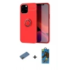 MARSİLYAN™- iPhone 12 Pro Max Kılıf Yankı Form Prime - Siyah 18D Cam Ekran Koruyucu + Shine Kamera Lens Koruma Cam - GD