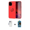 MARSİLYAN™- iPhone 12 Pro Max Kılıf Yankı Form Prime - Siyah 18D Cam Ekran Koruyucu + Shine Kamera Lens - LT