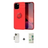 MARSİLYAN™- iPhone 12 Pro Max Kılıf Yankı Form Prime - Siyah 20D Premium Cam Ekran Koruyucu + Shine Kamera Lens - GD