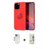 MARSİLYAN™- iPhone 12 Pro Max Kılıf Yankı Form Prime - Siyah 20D Premium Cam Ekran Koruyucu + Shine Kamera Lens - LT
