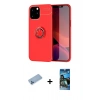 MARSİLYAN™- iPhone 12 Pro Max Kılıf Yankı Form Prime - Siyah 34D Izgaralı Cam + Shine Kamera Lens Koruma Cam - MI
