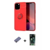 MARSİLYAN™- iPhone 12 Pro Max Kılıf Yankı Form Prime - Siyah 360 Mat Full Body Arka Koruyucu + Metal Kamera Lens Koruma Cam - GD