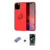MARSİLYAN™- iPhone 12 Pro Max Kılıf Yankı Form Prime - Siyah 360 Mat Full Body Arka Koruyucu + Shine Kamera Lens Koruma Cam - PE