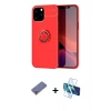 MARSİLYAN™- iPhone 12 Pro Max Kılıf Yankı Form Prime - Siyah 3D Antistatik Seramik Nano Ekran Koruyucu + Metal Kamera Lens Koruma Cam - GD