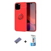 MARSİLYAN™- iPhone 12 Pro Max Kılıf Yankı Form Prime - Siyah 5D Eko Cam Ekran Koruyucu + Metal Kamera Lens Koruma Cam - GD