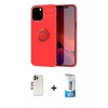 MARSİLYAN™- iPhone 12 Pro Max Kılıf Yankı Form Prime - Siyah 5D Eko Cam Ekran Koruyucu + Shine Kamera Lens - GD