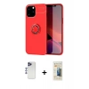 MARSİLYAN™- iPhone 12 Pro Max Kılıf Yankı Form Prime - Siyah 6D Mat Seramik Hayalet Nano Ekran Koruyucu + Shine Kamera Lens - LT