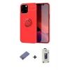 MARSİLYAN™- iPhone 12 Pro Max Kılıf Yankı Form Prime - Siyah Bilvis Hayalet Cam Ekran Koruyucu + Metal Kamera Lens Koruma Cam - GD