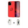 MARSİLYAN™- iPhone 12 Pro Max Kılıf Yankı Form Prime - Siyah Bilvis Hayalet Cam Ekran Koruyucu + Shine Kamera Lens - GD