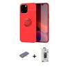 MARSİLYAN™- iPhone 12 Pro Max Kılıf Yankı Form Prime - Siyah Bilvis Hayalet Cam Ekran Koruyucu + Renkli Kamera Lens Koruma Cam - MI