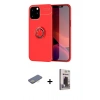 MARSİLYAN™- iPhone 12 Pro Max Kılıf Yankı Form Prime - Siyah Bilvis Hayalet Cam Ekran Koruyucu + Renkli Kamera Lens Koruma Cam - SI