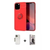 MARSİLYAN™- iPhone 12 Pro Max Kılıf Yankı Form Prime - Siyah Bilvis Hayalet Cam Ekran Koruyucu + Shine Kamera Lens - GD