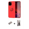 MARSİLYAN™- iPhone 12 Pro Max Kılıf Yankı Form Prime - Siyah Bilvis Hayalet Cam Ekran Koruyucu + Shine Kamera Lens Koruma Cam - SABE