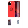 MARSİLYAN™- iPhone 12 Pro Max Kılıf Yankı Form Prime - Siyah Joko Magic 5D Cam + Neon Fosforlu Kamera Lens - TU
