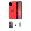 MARSİLYAN™- iPhone 12 Pro Max Kılıf Yankı Form Prime - Siyah Joko Magic 5D Cam + Neon Fosforlu Kamera Lens - SI