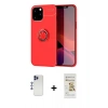 MARSİLYAN™- iPhone 12 Pro Max Kılıf Yankı Form Prime - Siyah Mat Seramik Nano Ekran Koruyucu + Shine Kamera Lens - LT