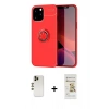 MARSİLYAN™- iPhone 12 Pro Max Kılıf Yankı Form Prime - Siyah Mat Seramik Nano Ekran Koruyucu + Shine Kamera Lens - GD